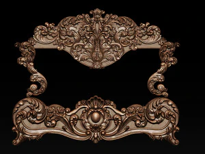 classic bed 3d relief models 3D Print Model