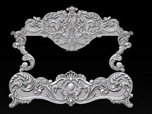 classic bed 3d relief models 3D Print Model