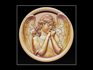 angel relief 3D Print Model
