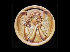 angel relief 3D-Druckmodell
