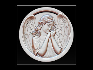 angel relief Modèles 3D en vedette