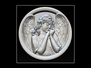 angel relief Modèles 3D en vedette