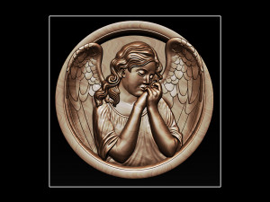 angel relief Modèles 3D en vedette