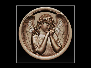 angel relief 3D Print Model