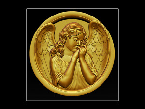 angel relief Modèles 3D en vedette