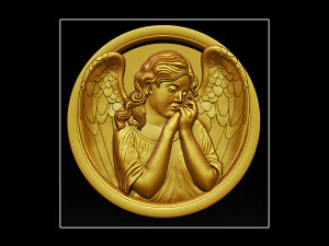 angel relief 3D Print Model