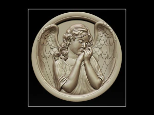 angel relief 3D Print Model