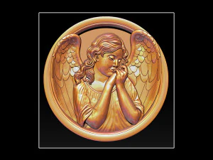 angel relief 3D Print Model