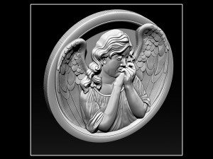 angel relief Modèles 3D en vedette