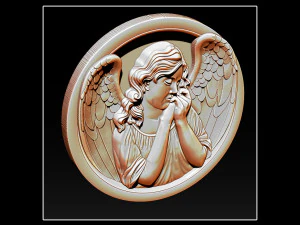 angel relief 3D Print Model