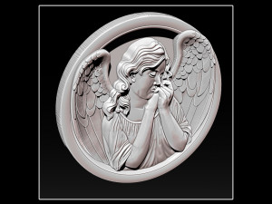 angel relief Modèles 3D en vedette