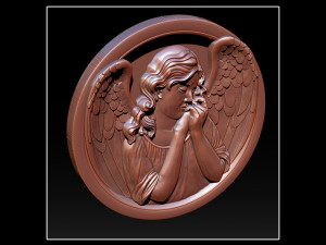 angel relief Modèles 3D en vedette