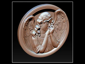 angel relief 3D Print Model