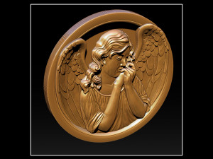 angel relief Modèles 3D en vedette
