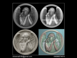 angel relief Modèles 3D en vedette