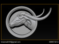buffalo 3d stl model relief for cnc 3D Print Models