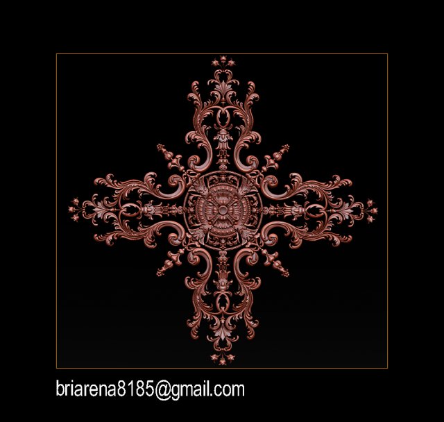 decorative ornament cnc wooden cutting 3D Принт Модель .c4d .max .obj .3ds .fbx .stl .blend 