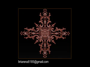 hiasan dekoratif potongan kayu cnc Model Cetak 3D