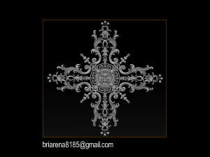 decorative ornament cnc wooden cutting 3D Принт Модель