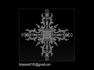decorative ornament cnc wooden cutting 3D Print Model