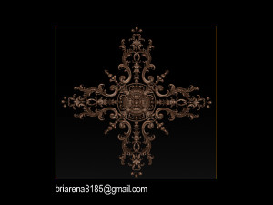 decorative ornament cnc wooden cutting 3D Принт Модель
