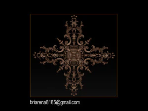 decorative ornament cnc wooden cutting 3D Print Model