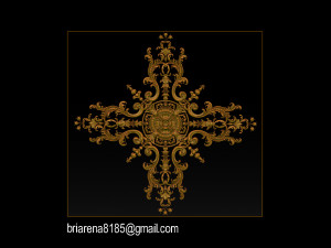 decorative ornament cnc wooden cutting 3D Принт Модель
