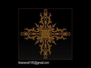 decorative ornament cnc wooden cutting 3D Print Model