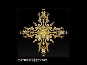 decorative ornament cnc wooden cutting 3D Print Model
