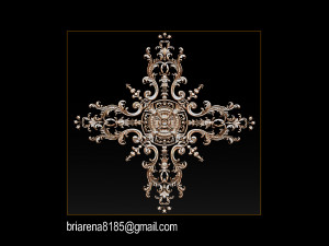 decorative ornament cnc wooden cutting 3D Принт Модель