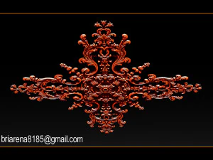 decorative ornament cnc wooden cutting 3D Print Model