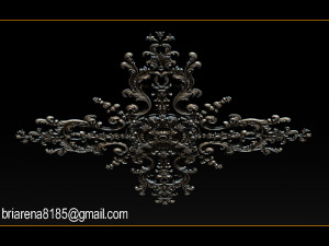 decorative ornament cnc wooden cutting 3D Принт Модель