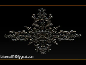 decorative ornament cnc wooden cutting 3D Print Model