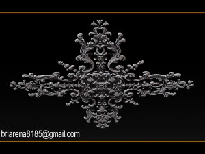 decorative ornament cnc wooden cutting 3D Print Model