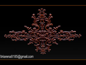 decorative ornament cnc wooden cutting 3D Print Model