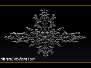 decorative ornament cnc wooden cutting 3D Принт Модель