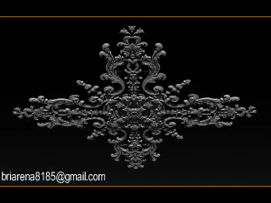 decorative ornament cnc wooden cutting 3D Print Model