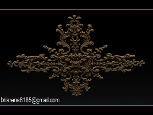 decorative ornament cnc wooden cutting 3D Print Model