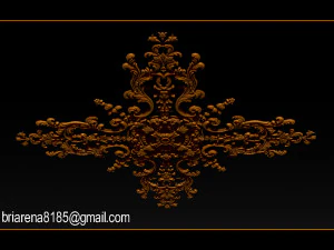 decorative ornament cnc wooden cutting 3D Print Model