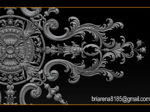 decorative ornament cnc wooden cutting 3D Print Model