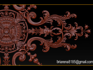 decorative ornament cnc wooden cutting 3D Принт Модель