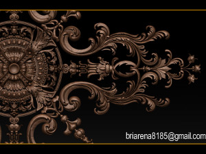 decorative ornament cnc wooden cutting 3D Принт Модель