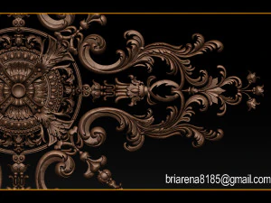 decorative ornament cnc wooden cutting 3D Print Model