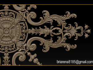 decorative ornament cnc wooden cutting 3D Print Model