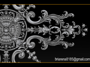 decorative ornament cnc wooden cutting 3D Принт Модель