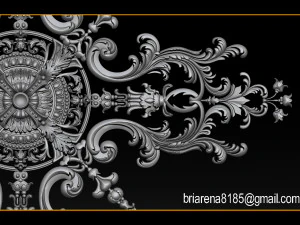 decorative ornament cnc wooden cutting 3D Print Model