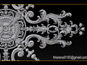 decorative ornament cnc wooden cutting 3D Print Model