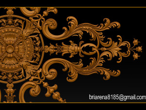 decorative ornament cnc wooden cutting 3D Принт Модель