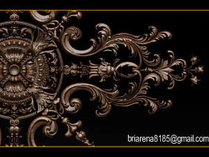 decorative ornament cnc wooden cutting 3D Print Model