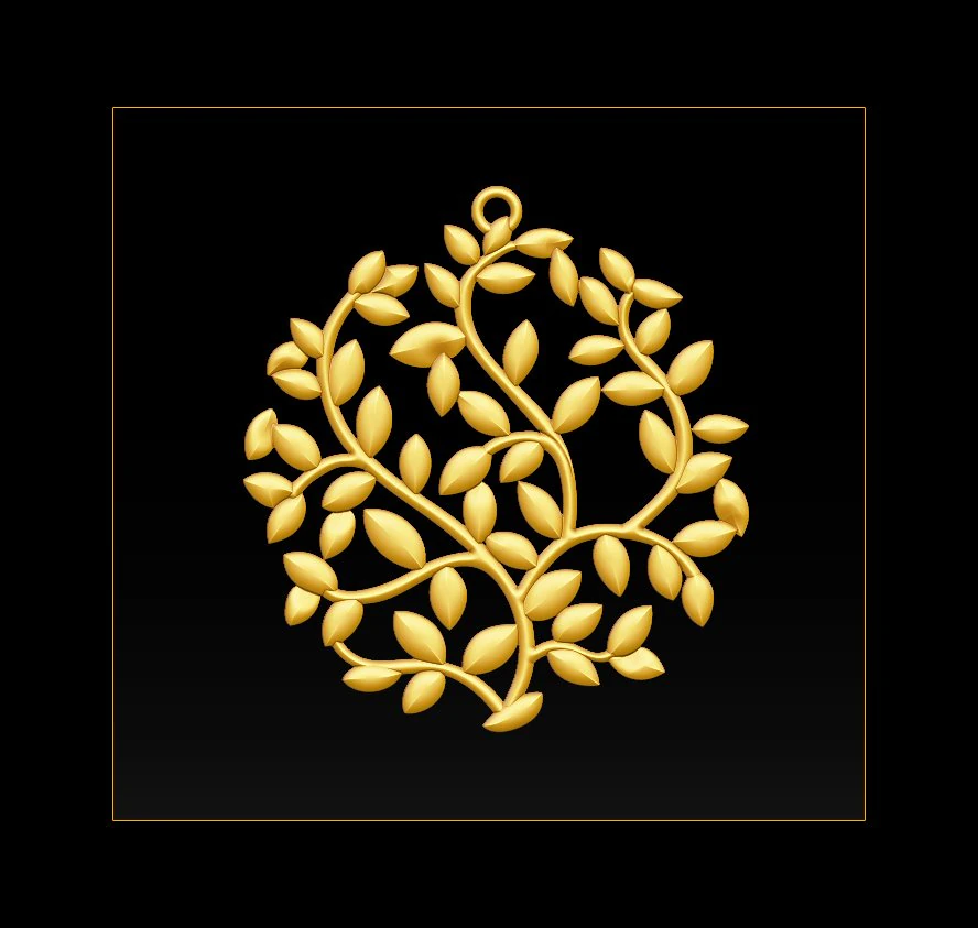 tree face pendant 3d print model 3D Print Model .c4d .max .obj .3ds .fbx .stl .blend